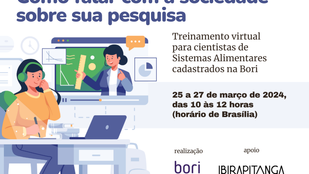 Cientistas podem se inscrever até 18 de março de 2024 no treinamento virtual Vozes da Ciência: Treinamento de mídia para cientistas "Vozes da Ciência": como falar com a sociedade sobre sua pesquisa