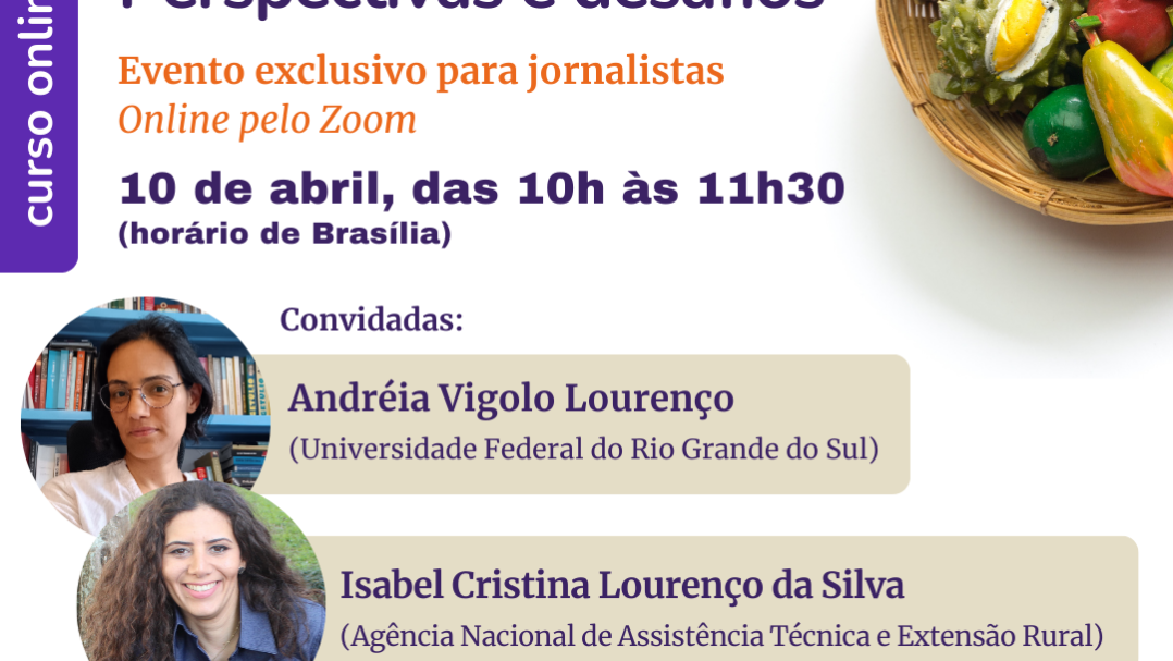 Bori – Coletivas Alimentação orgânica no Brasil perspectivas e desaf Card com os dados do evento Coletiva Bori sobre alimentação orgânica no Brasil
