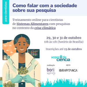 treinamento de mídia vozes da ciência Bori