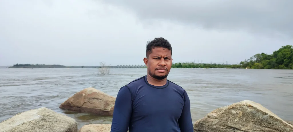 Josiel Juruna, líder indígena, em monitoramento ambiental independente