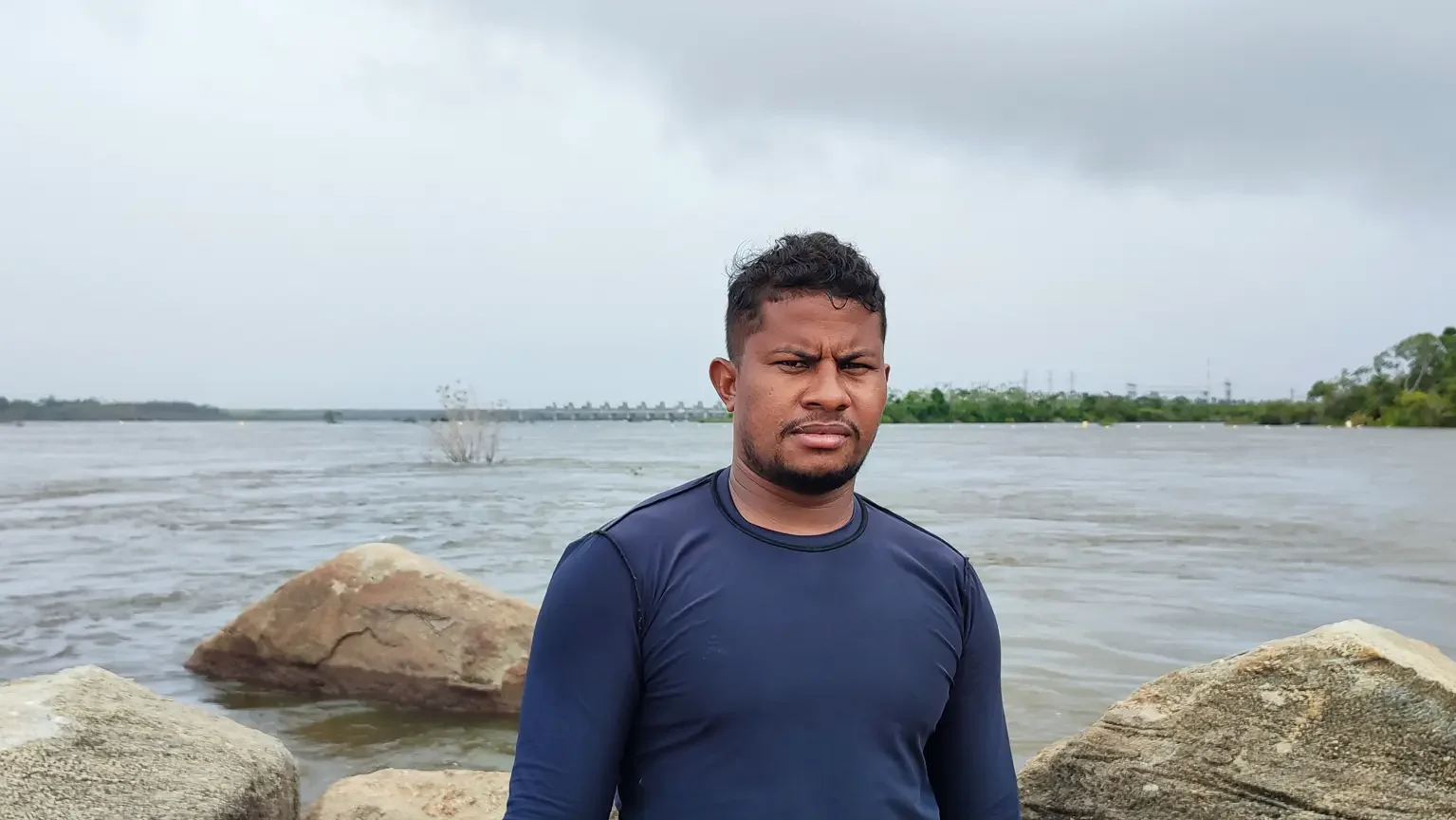 Josiel Juruna, líder indígena, em monitoramento ambiental independente