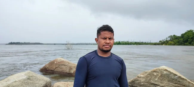 Josiel Juruna, líder indígena, em monitoramento ambiental independente