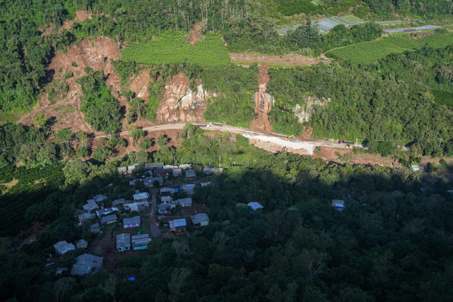 Deslizamentos de terra no RS
