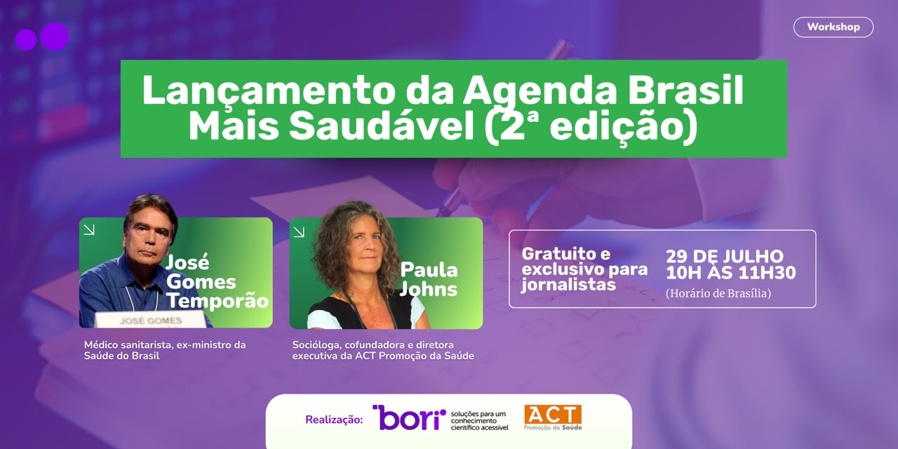 Agenda Brasil Mais Saudável promove debate para jornalistas sobre políticas